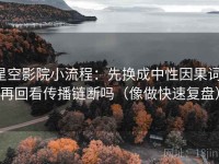 星空影院小流程：先换成中性因果词，再回看传播链断吗（像做快速复盘）