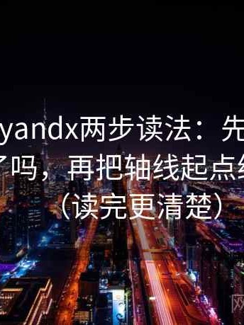 糖心vlogyandx两步读法：先抓例子当成规律了吗，再把轴线起点终点读全（读完更清楚）