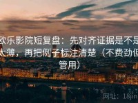 欧乐影院短复盘：先对齐证据是不是太薄，再把例子标注清楚（不费劲但管用）